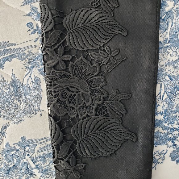 J Brand Photo Ready Coated Lace Ankle Skinny Black Jeans - Picture 8 of 14